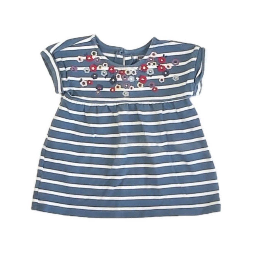Tea Collection Girls Blue Stripe Dress size: 12-18 Months